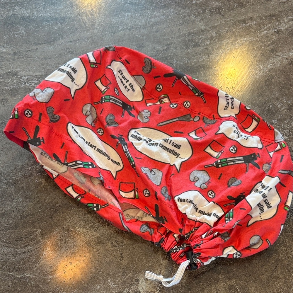Red Ortho Euro Scrub Hat